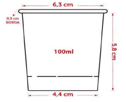 Copo Multiuso em Papel Carto Triplex Bluecup 268 gr/m