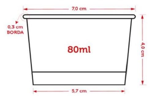 Pote Multiuso em Papel Carto Triplex Bluecup 268 gr/m